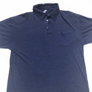 American Apparel XL Polo Shirt, Navy Blue